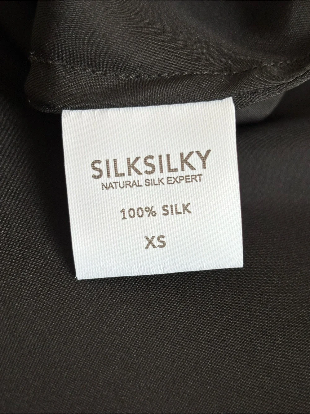 Silky Silky | Women’s Pure Silk 100% NWT Nightgown Lace Trim Chemise Black XS